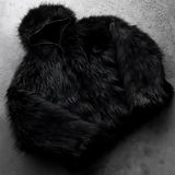 ALASKA FAUX FUR JACKET BLACK