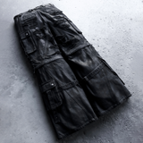 MUMMY WAXED RAVER JEANS BLACK