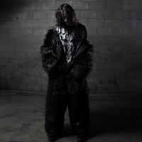 ALASKA FAUX FUR JACKET BLACK