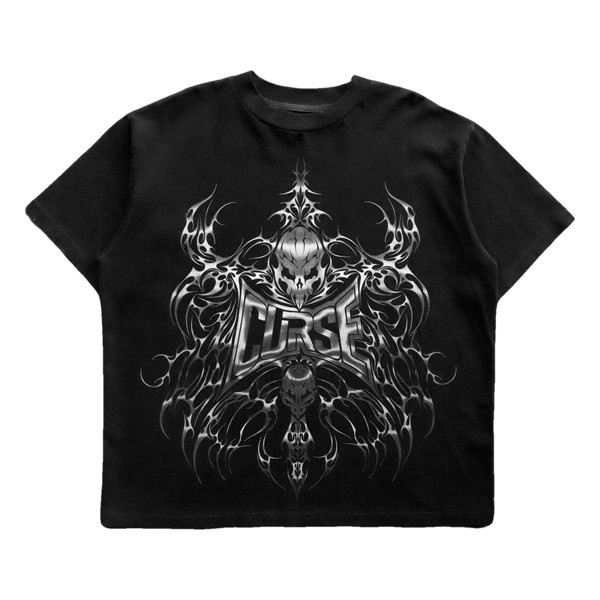 METALLIC TEE BLACK