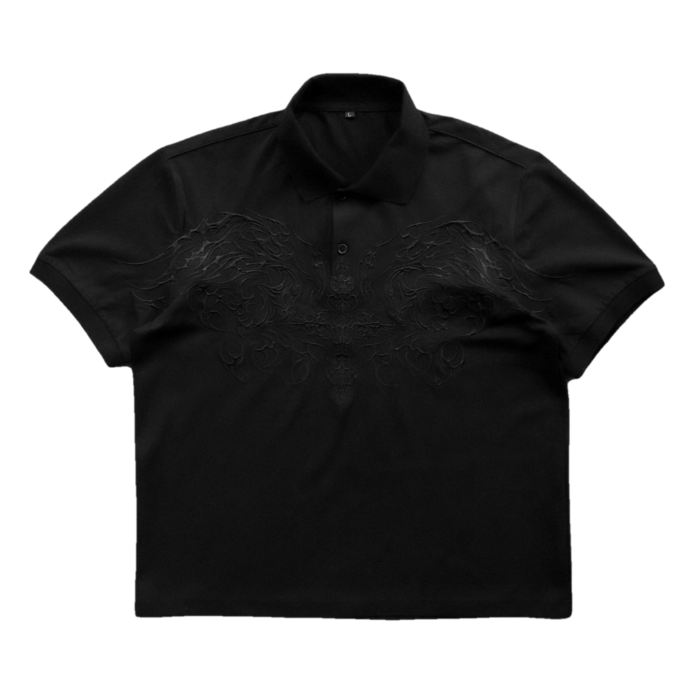 CROSSBONES POLO BLACK