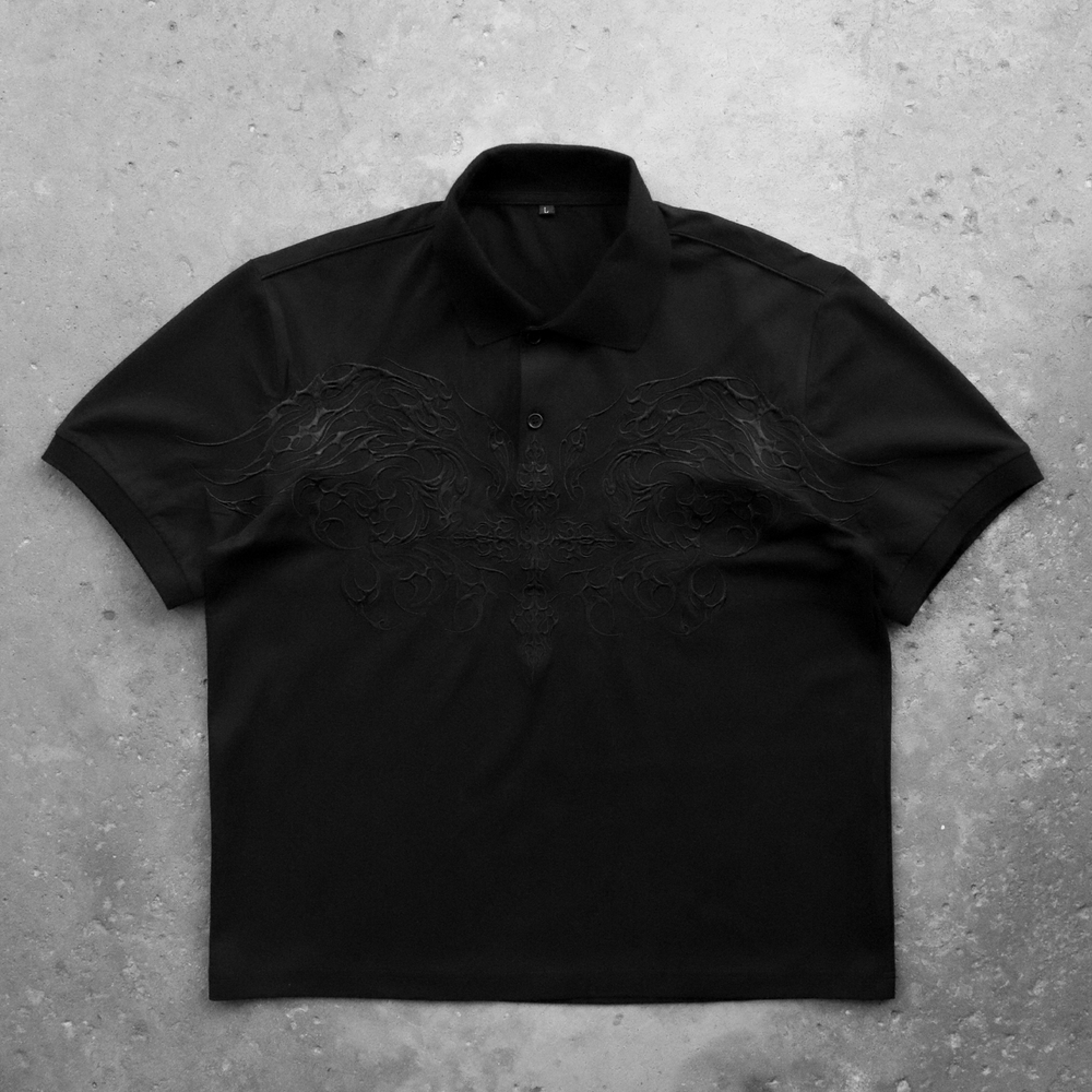 CROSSBONES POLO BLACK