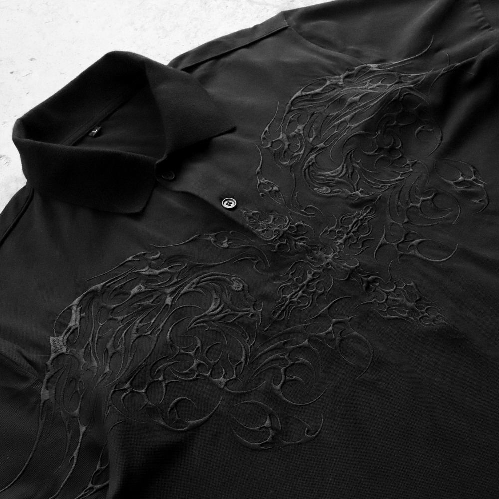 CROSSBONES POLO BLACK