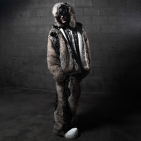 ALASKA FAUX FUR PANTS BROWN