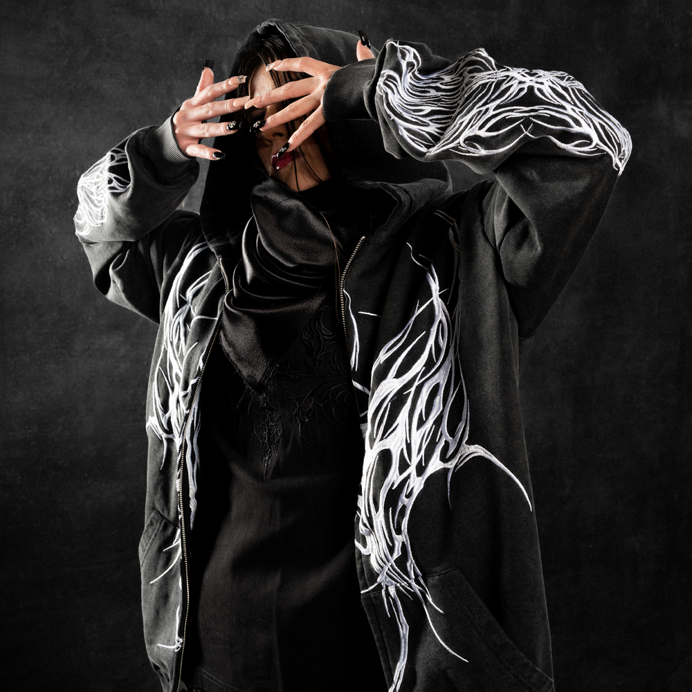 RAVAGE ZIP UP CHARCOAL