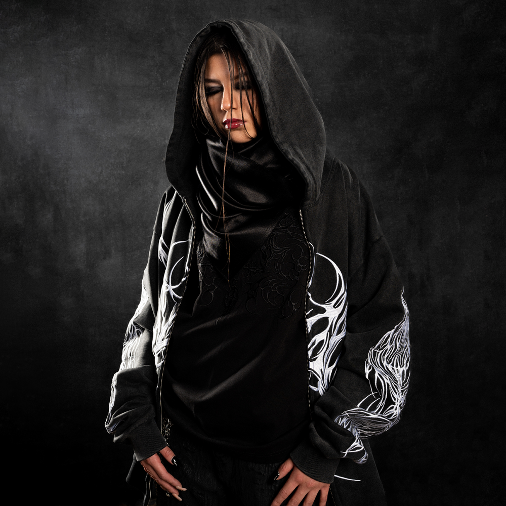 RAVAGE ZIP UP CHARCOAL