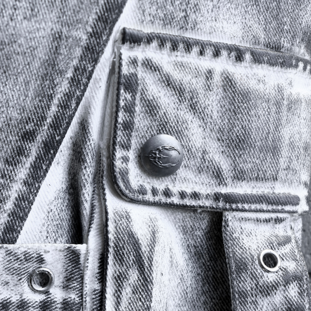 MUMMY WAXED RAVER JEANS WHITE