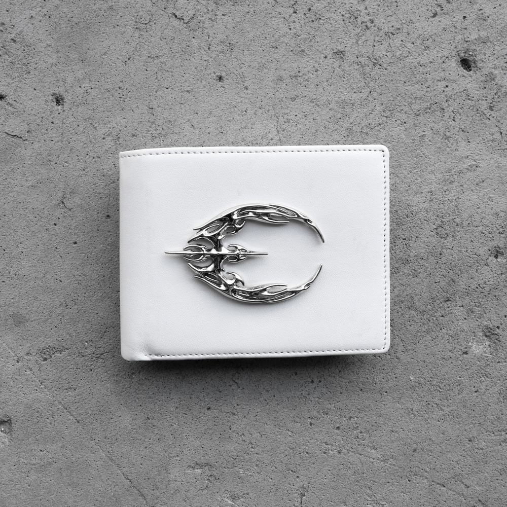 CURSE LOGO WALLET WHITE