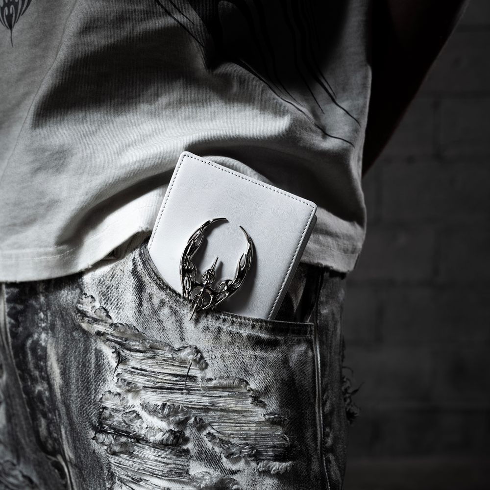 CURSE LOGO WALLET WHITE