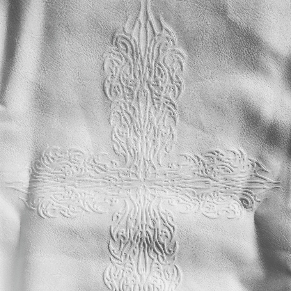 INFERNAL LEATHER ZIP UP WHITE